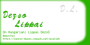 dezso lippai business card