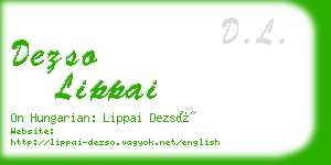 dezso lippai business card